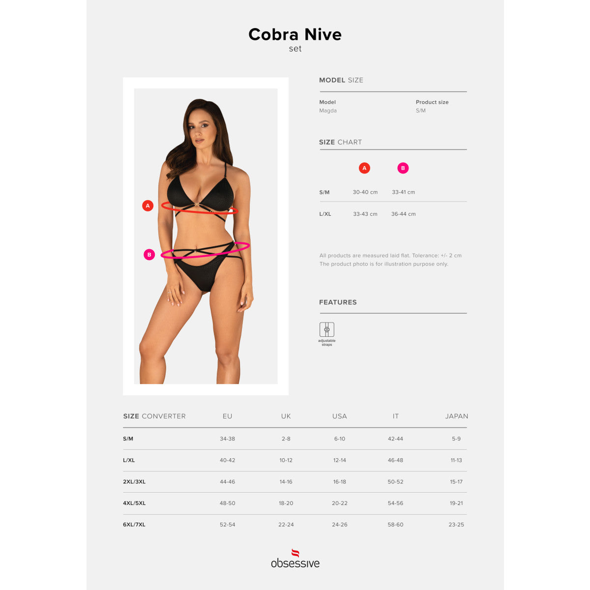 OB Cobra Nive 2-delige set zwart