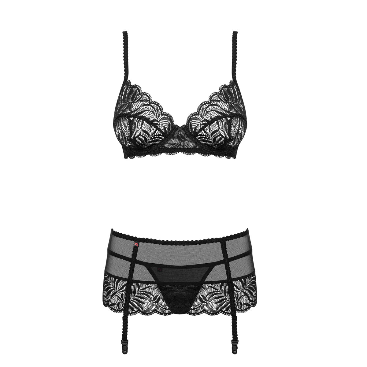 Contica lingerieset met beugels – zwart