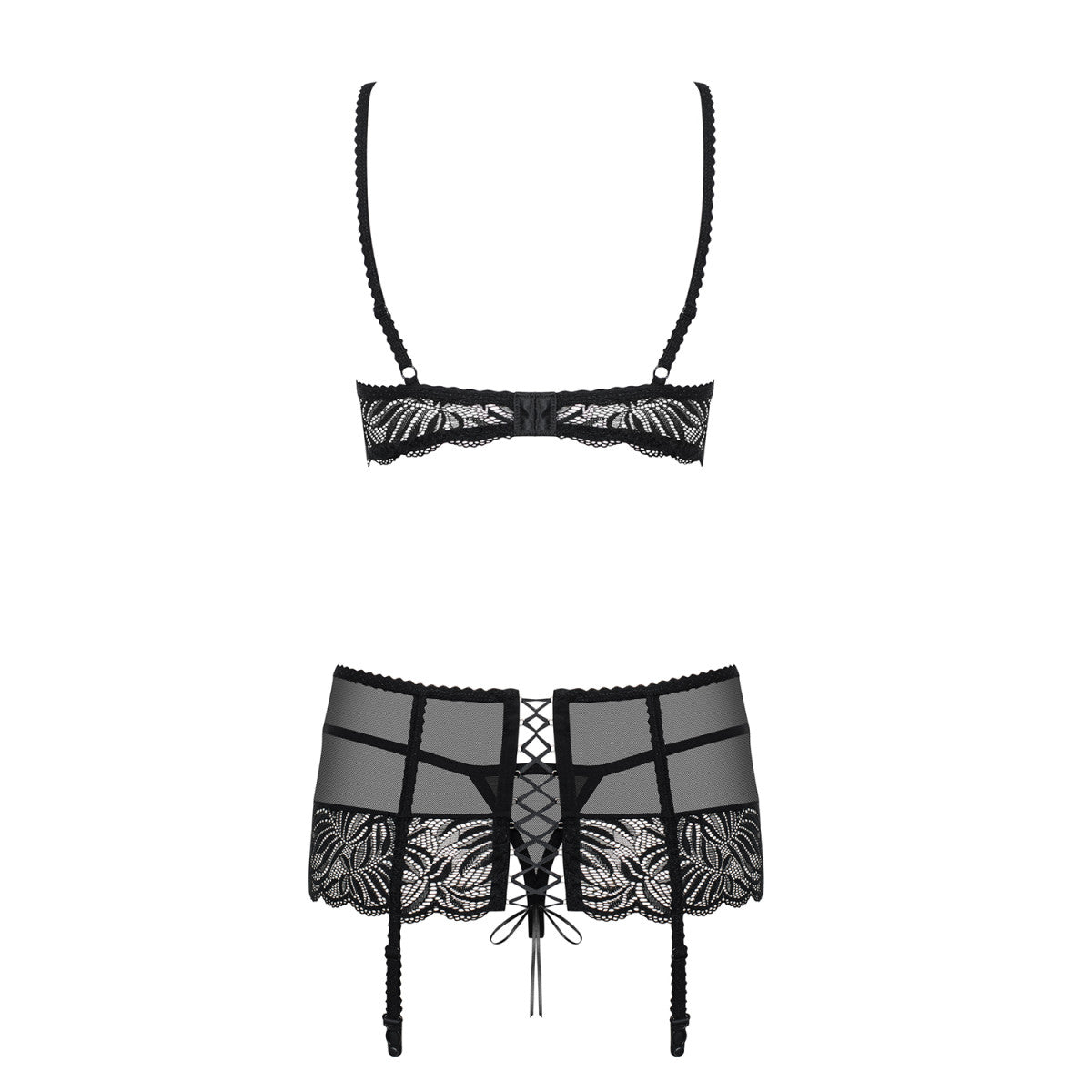 Contica lingerieset met beugels – zwart