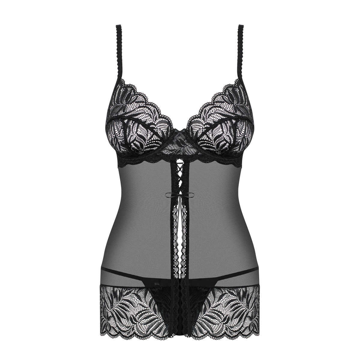 OB Contica babydoll & thong black