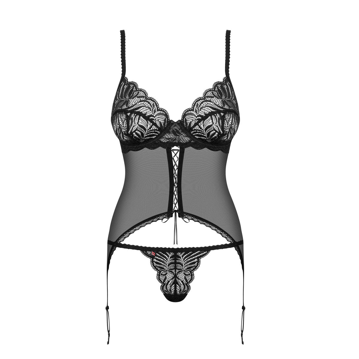 Ob contica corset & panty black - Obsessive