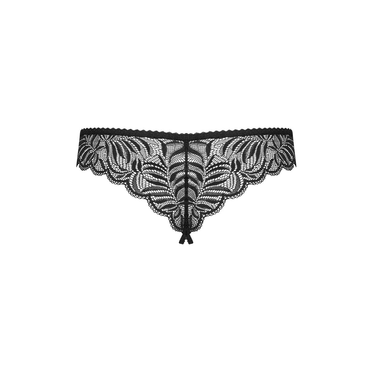 Contica open lingerie met open kruis – zwart