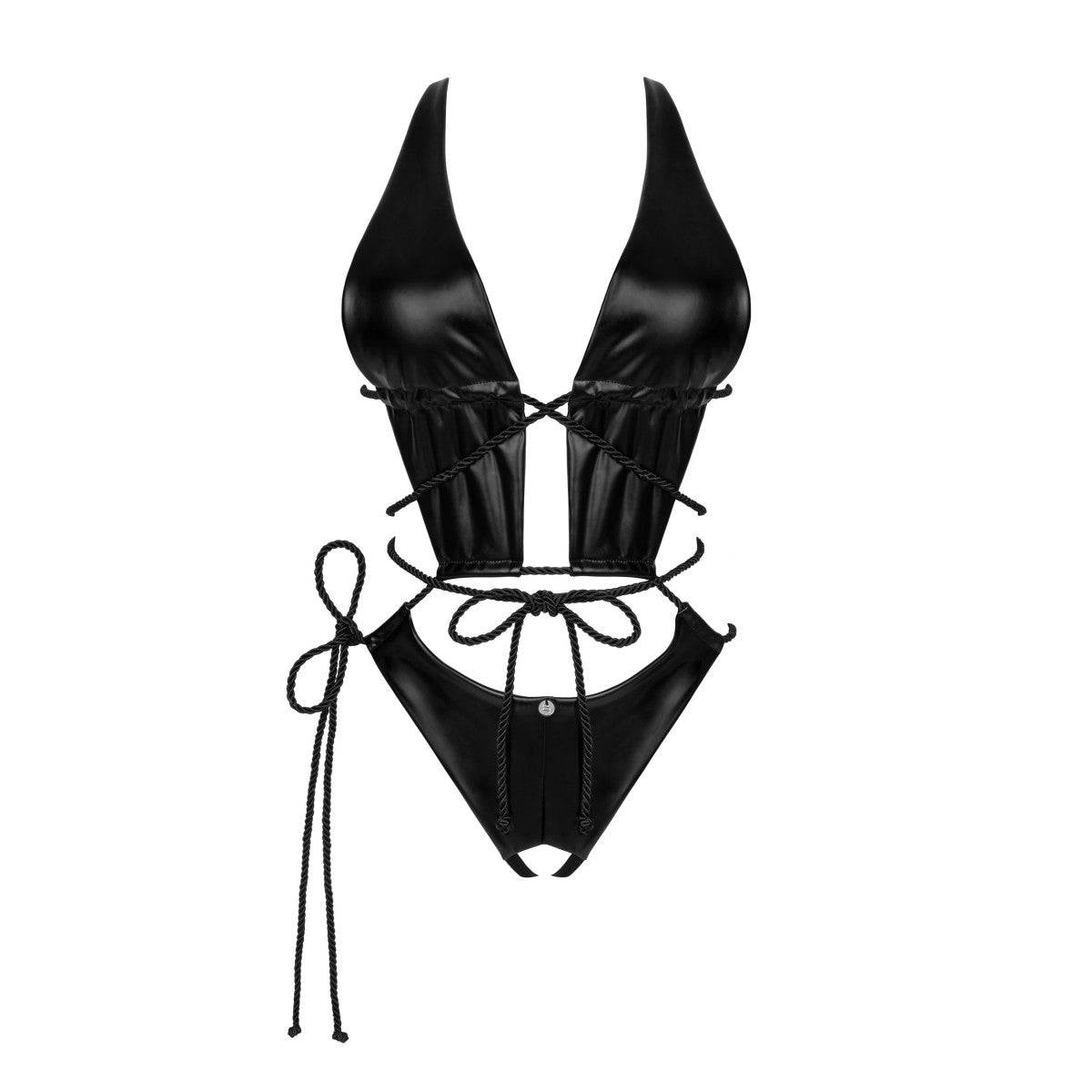 OB Cordellis crotchless teddy black