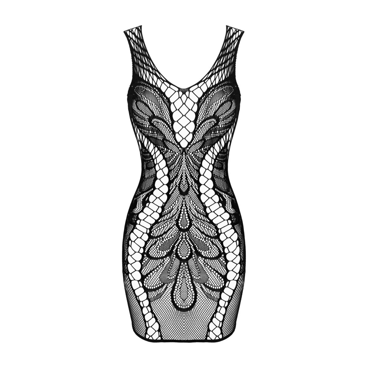 D608 babydoll – zwart – detail 2