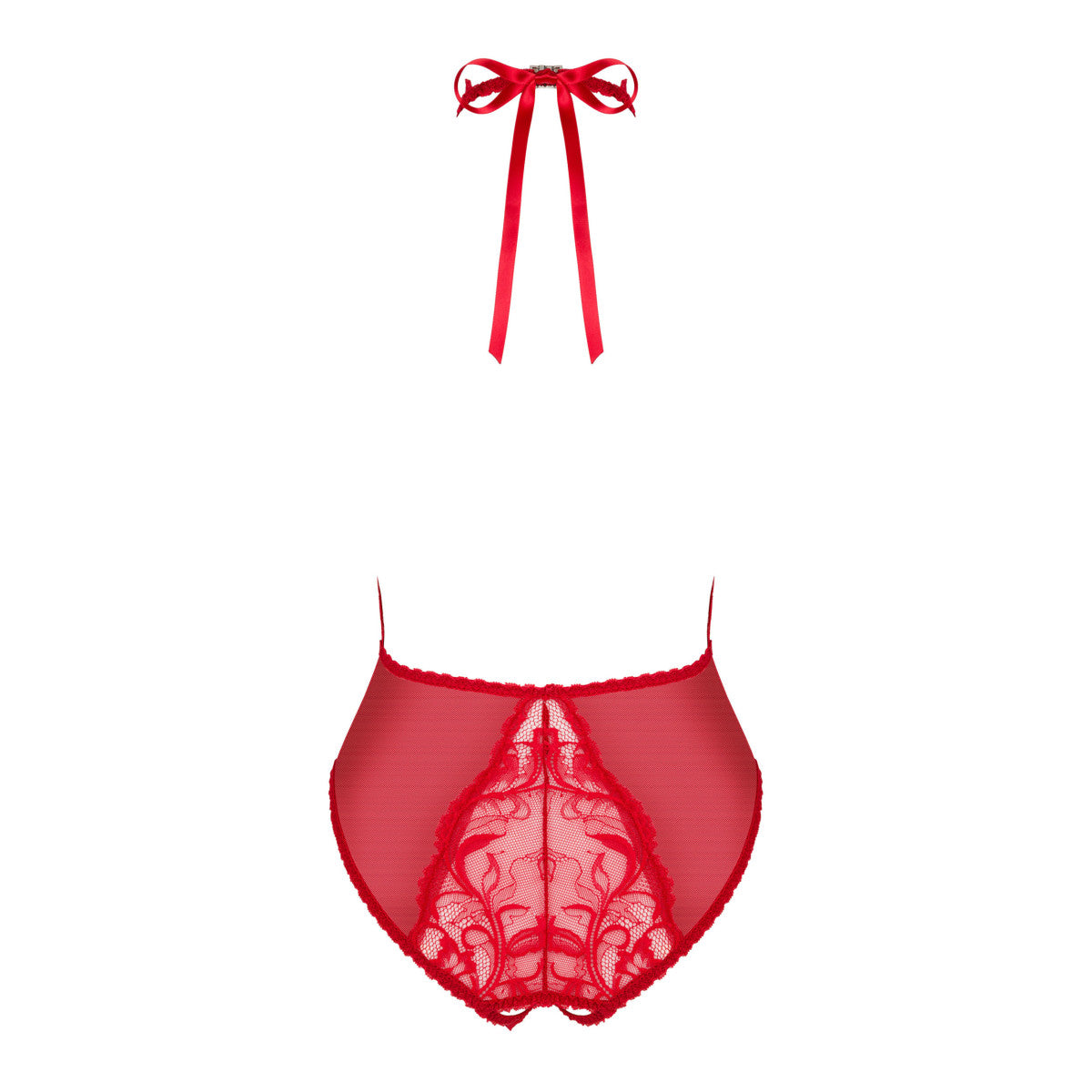 Dagmarie body met open kruis – rood – detail 3