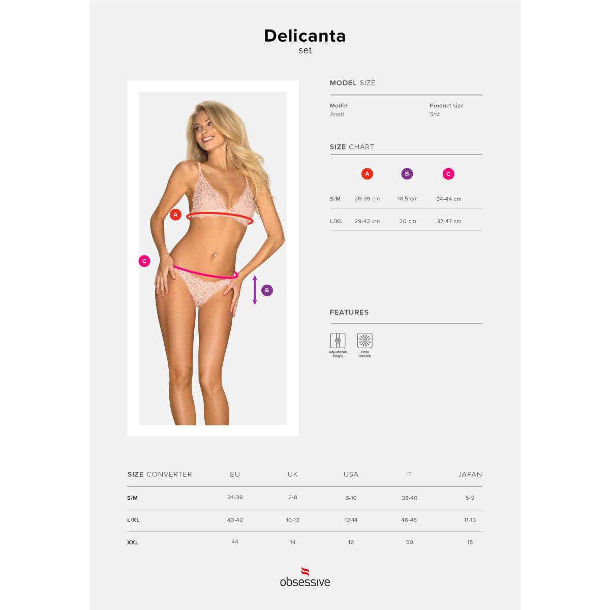 OB Delicanta 2pcs set – roze