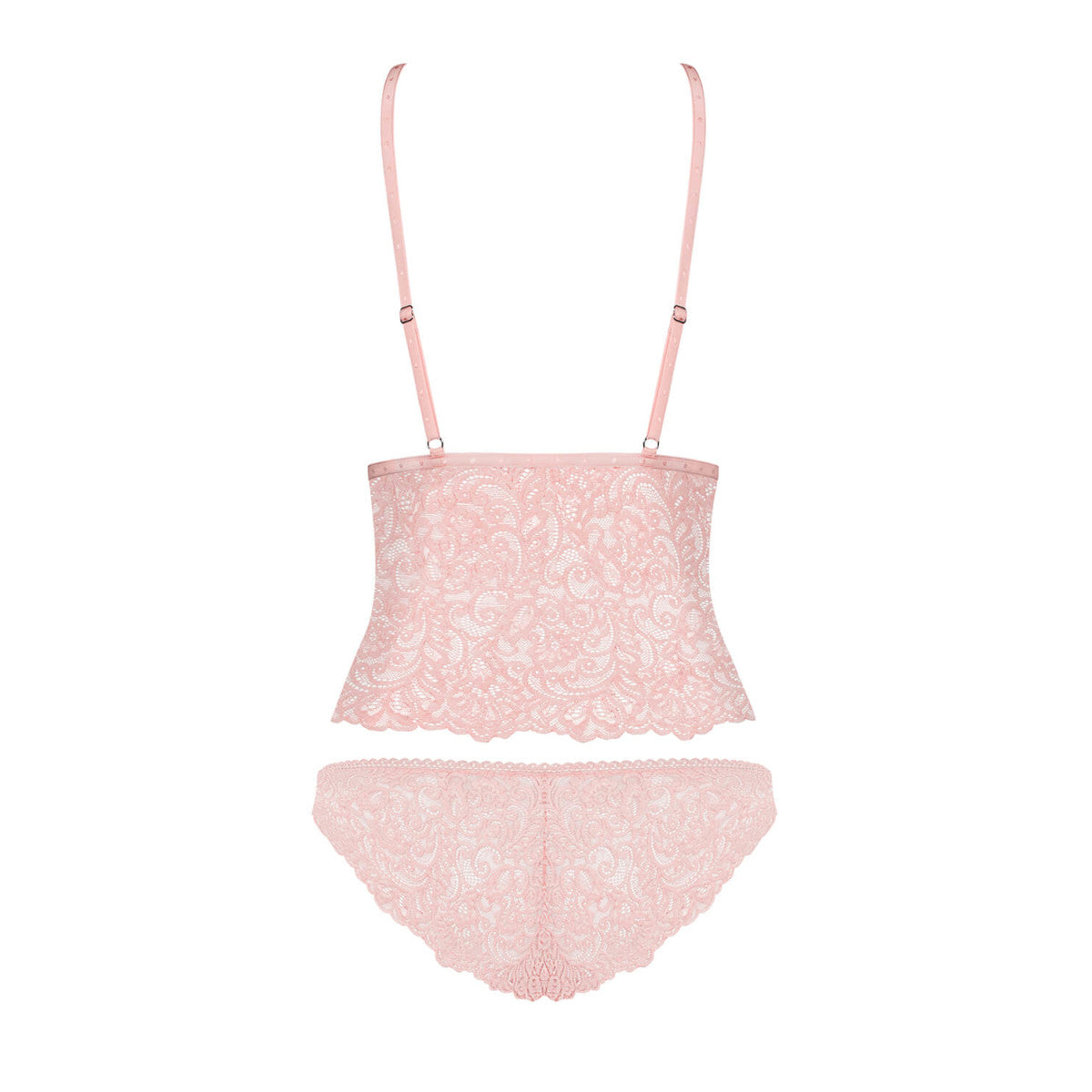 Ob delicanta top & panties pink - Obsessive