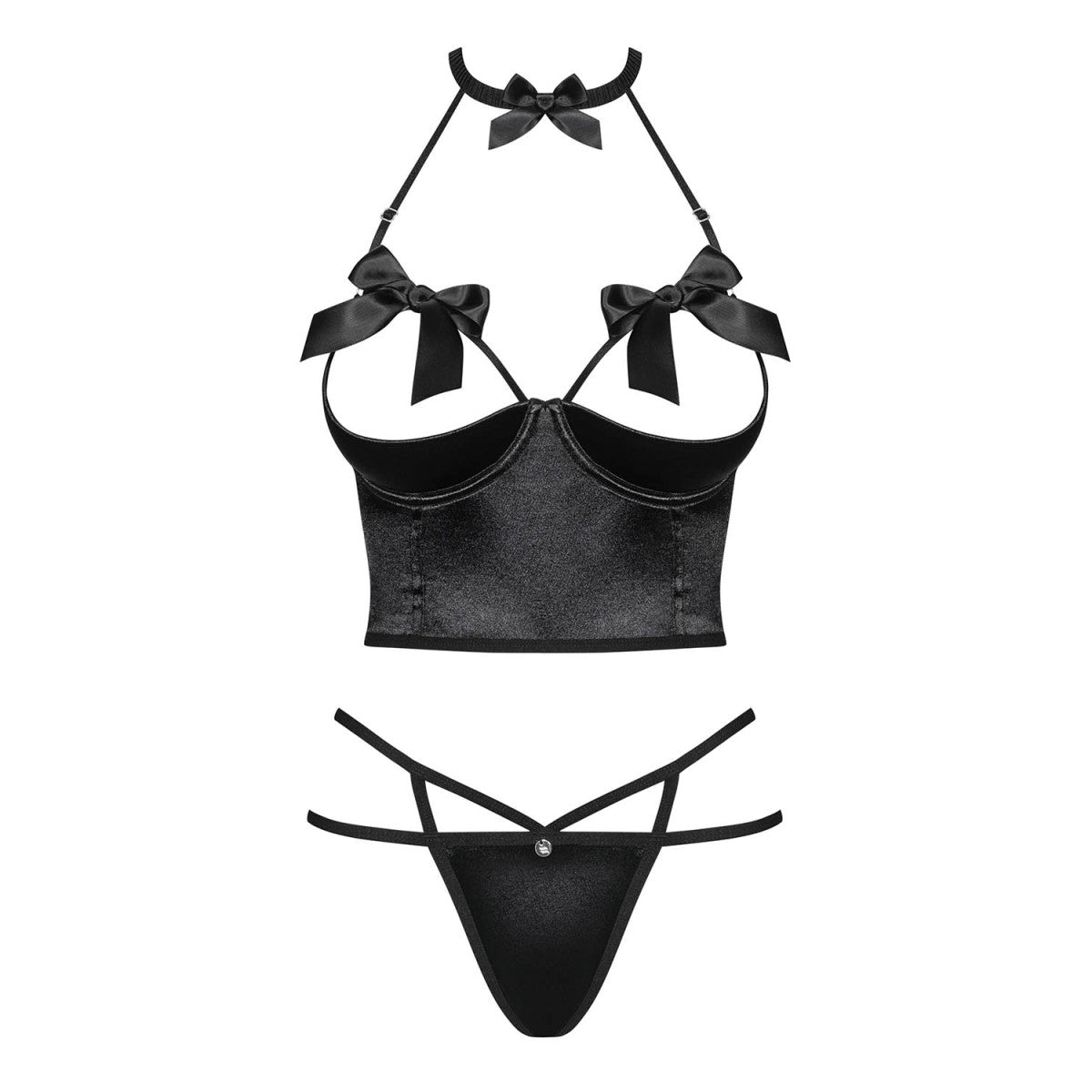 Delishya bustier 2-delig – zwart