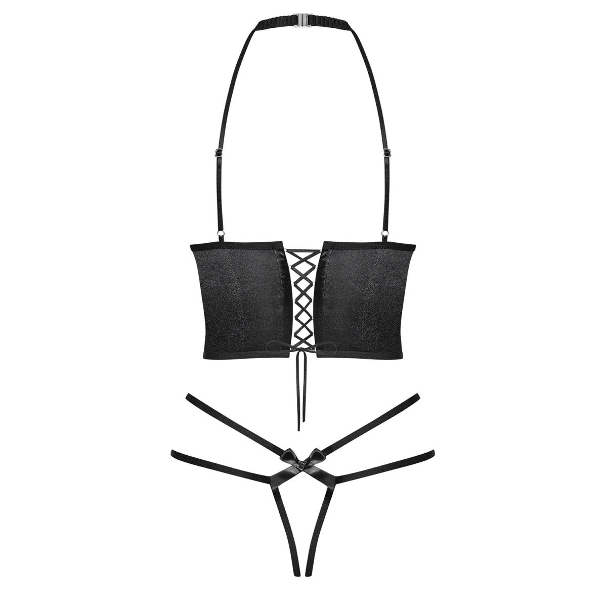 Delishya bustier 2-delig – zwart