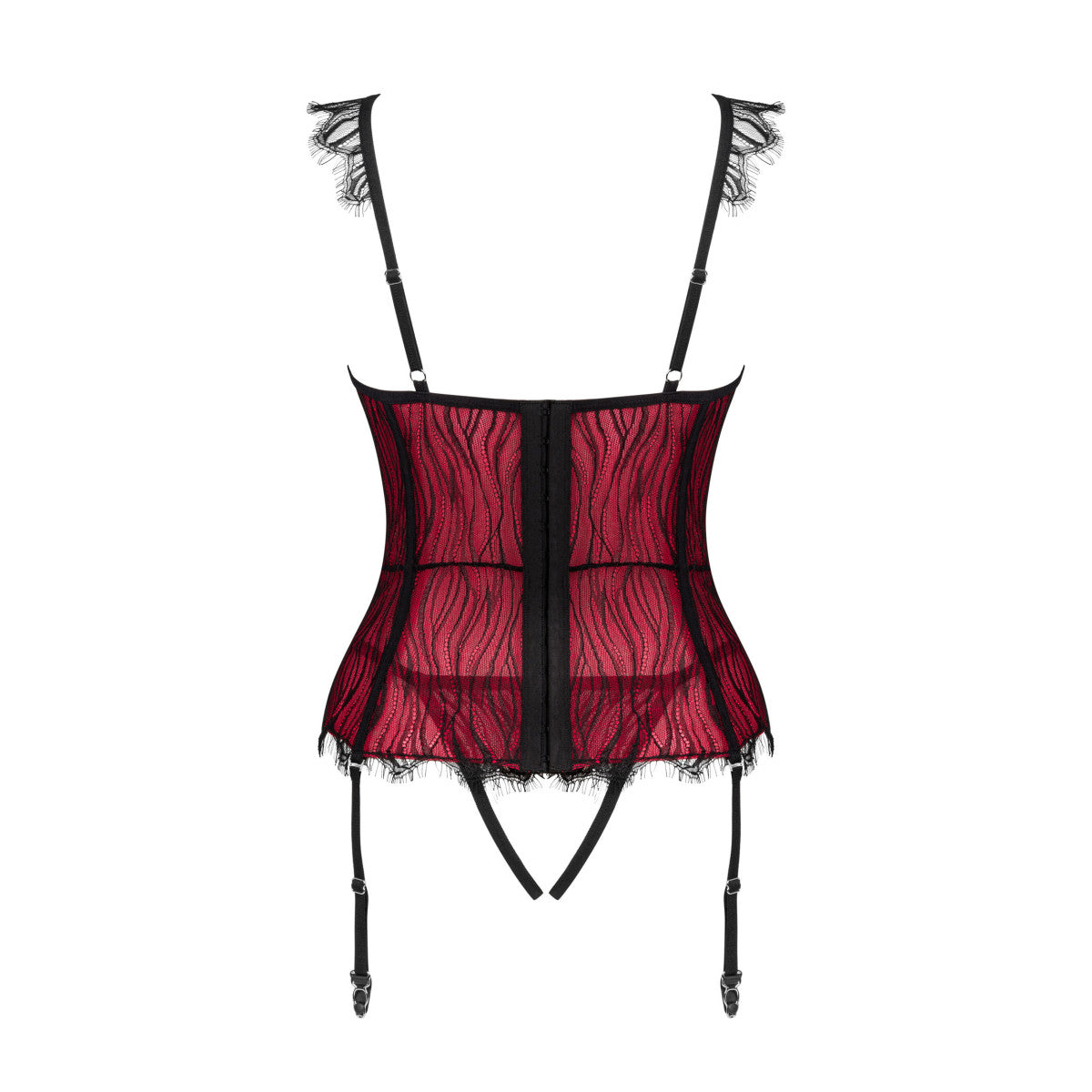 Ob denissa corset & thong red - Obsessive