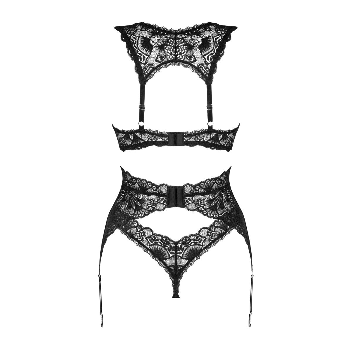 Donna lingerieset 3-delig – zwart