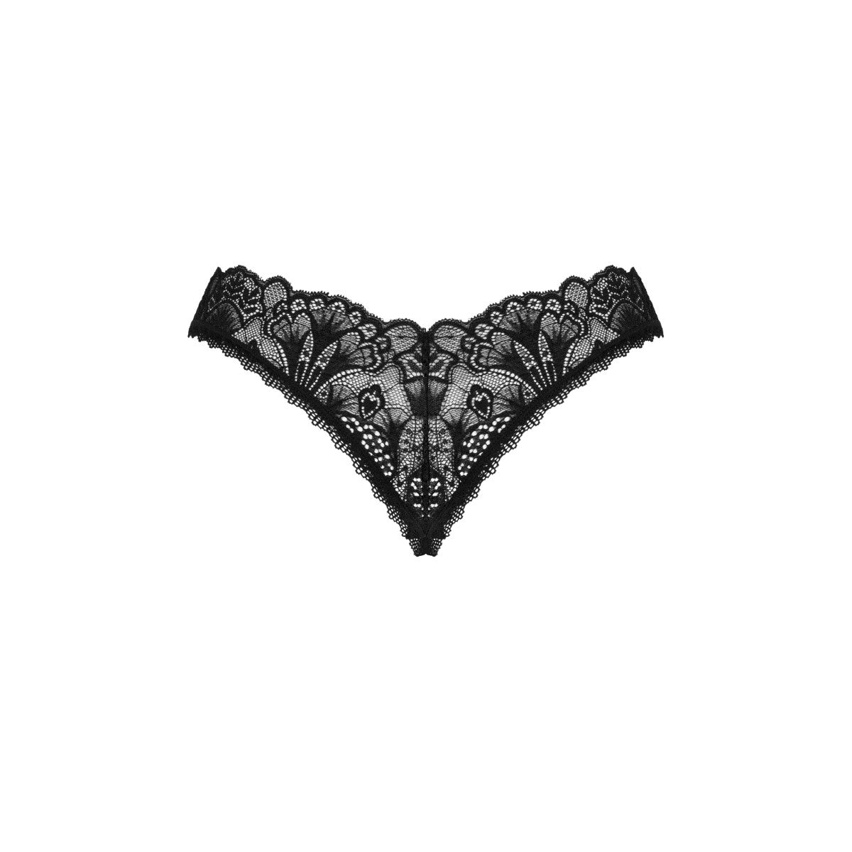 Donna open lingerie met open kruis – zwart
