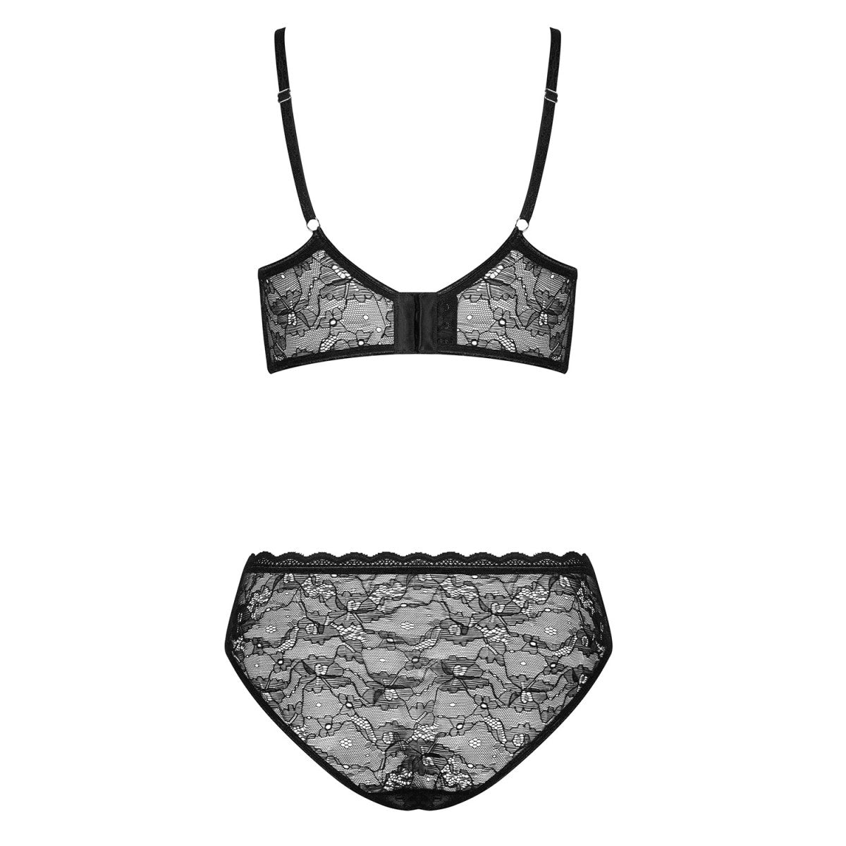 Elisetta kanten bh-set – zwart