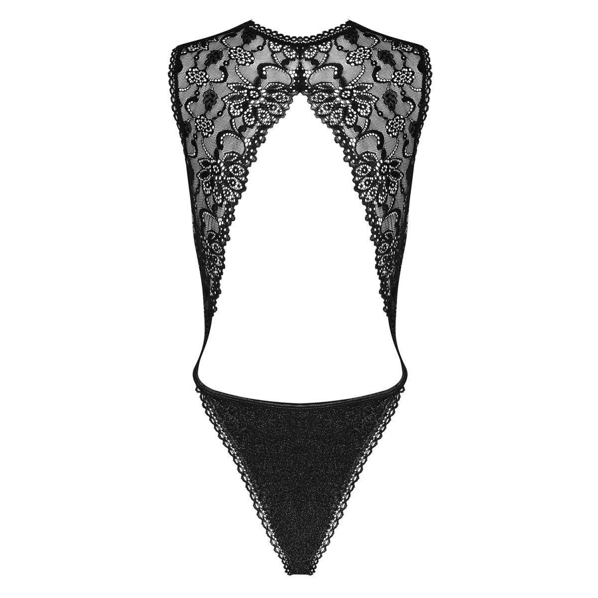 Elisetta kanten body – zwart