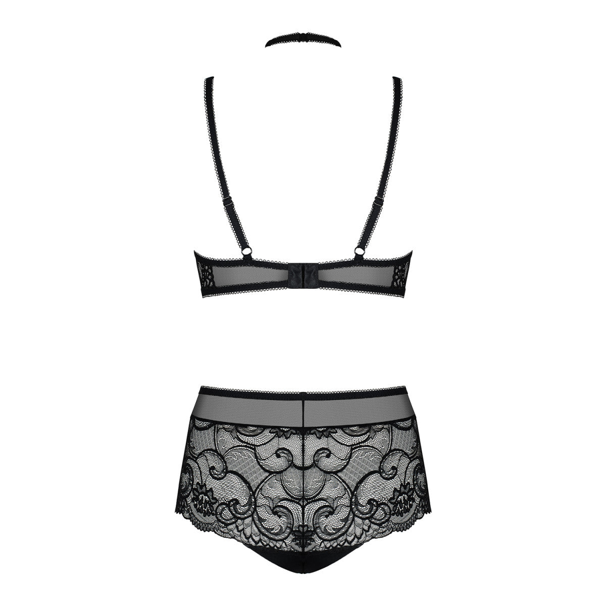 Elizenes kanten bh-set – zwart
