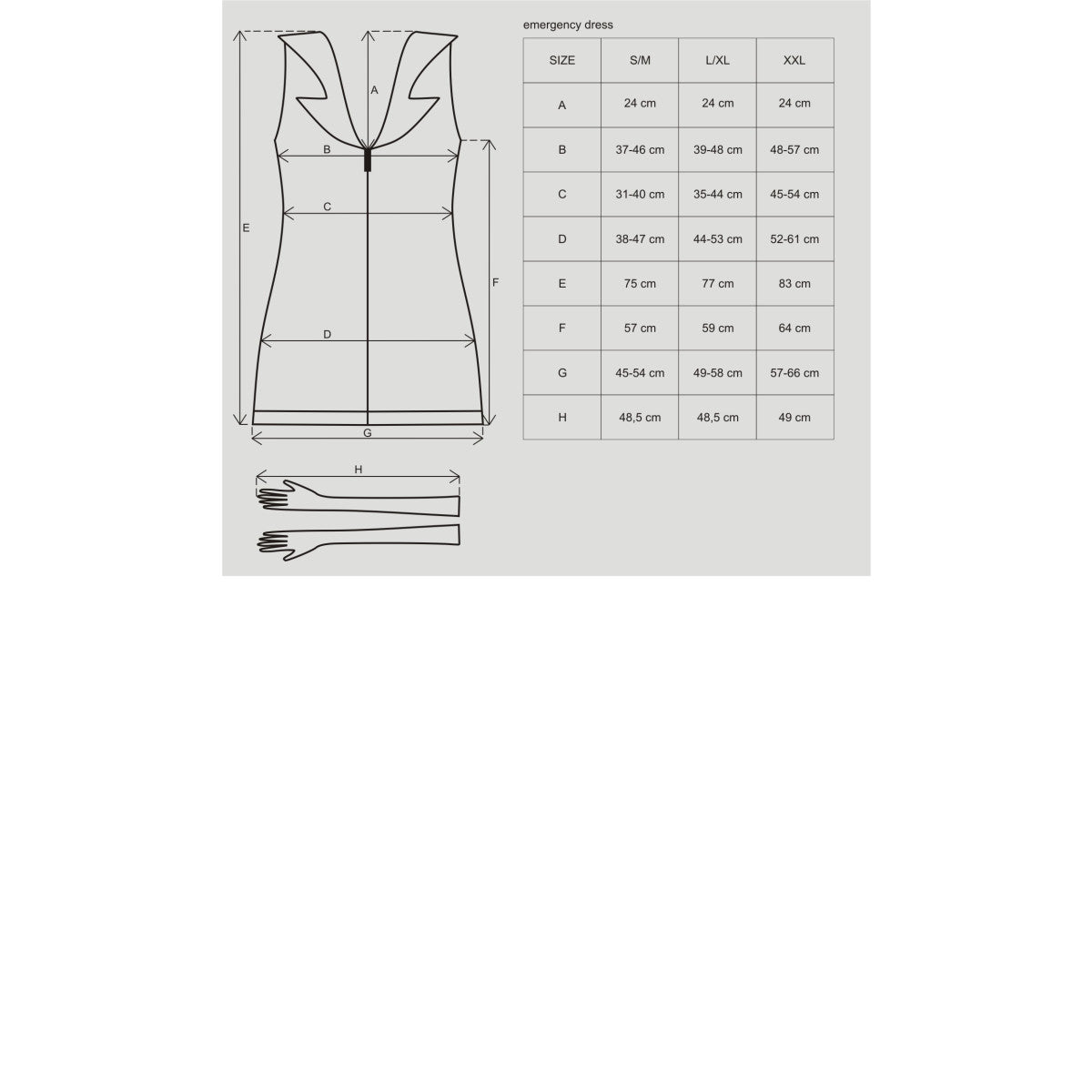 OB Emergency dress + stethoscope white