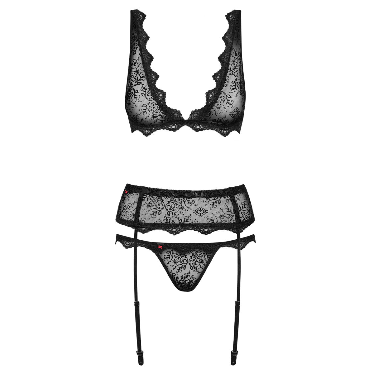 Emperita lingerieset 3-delig – zwart van Dare2Live – zwart
