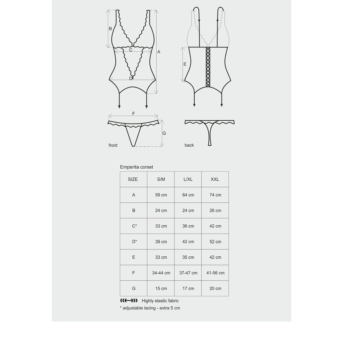 OB Emperita chemise & thong berry