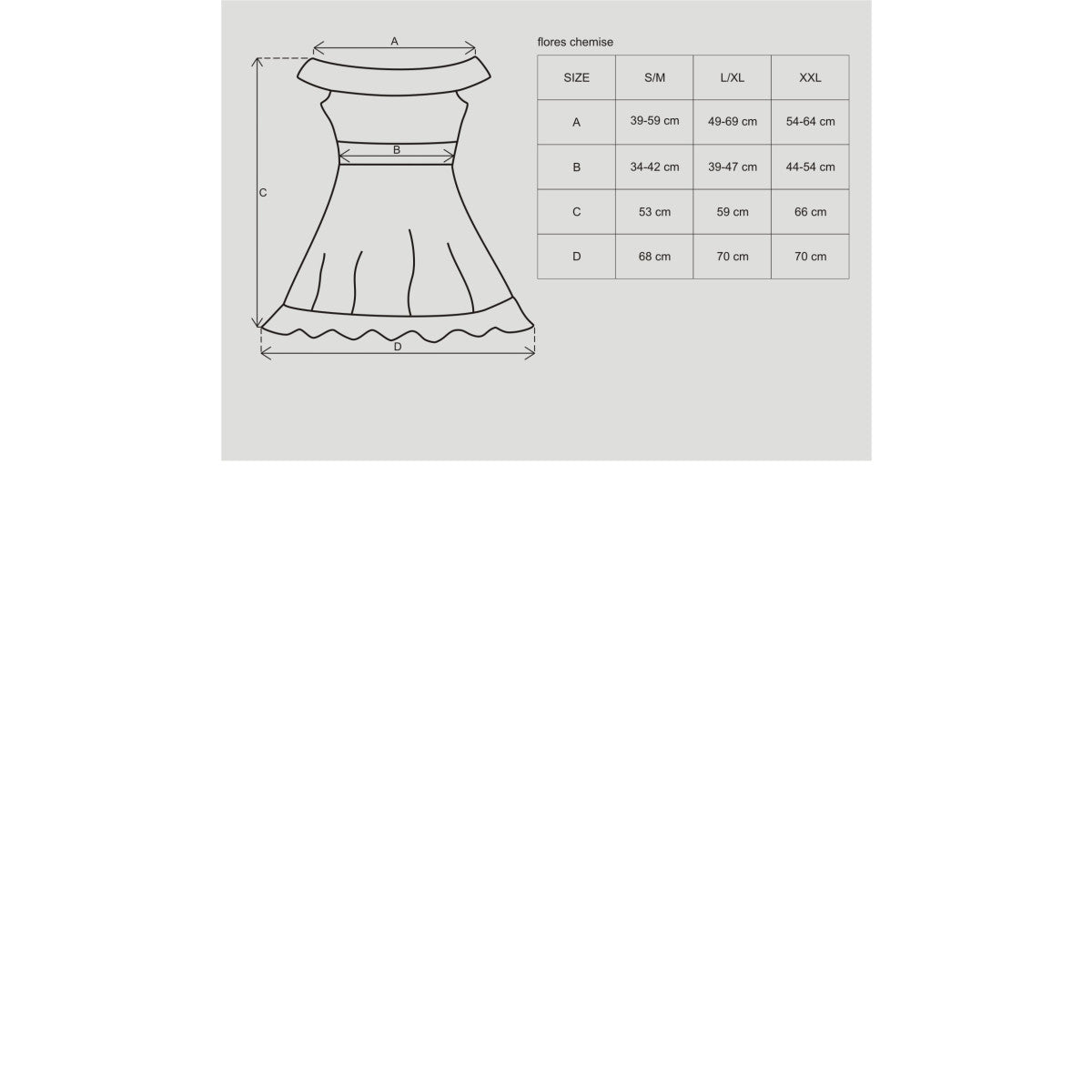 Flores babydoll – zwart