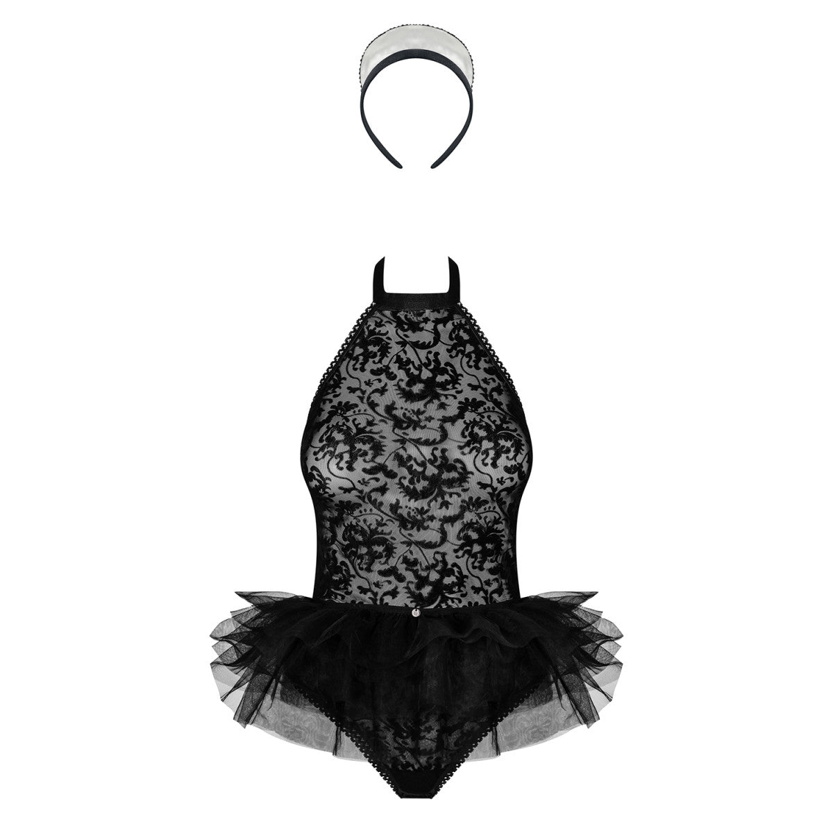 Frilles verkleedset – zwart