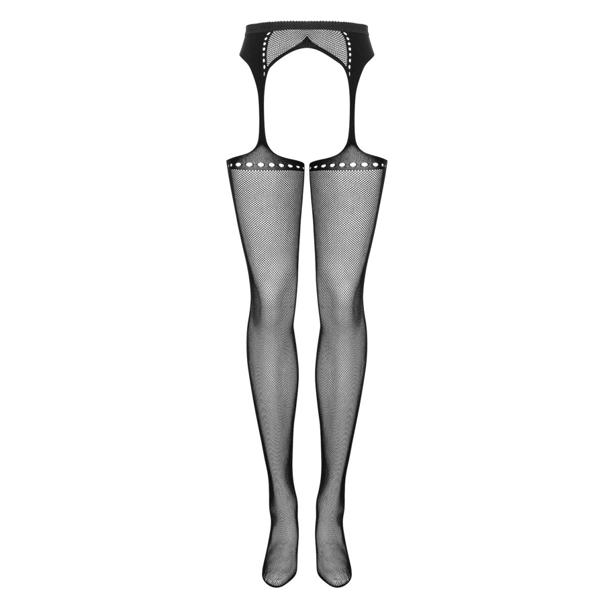 OB Garter stockings S314 black - Obsessive