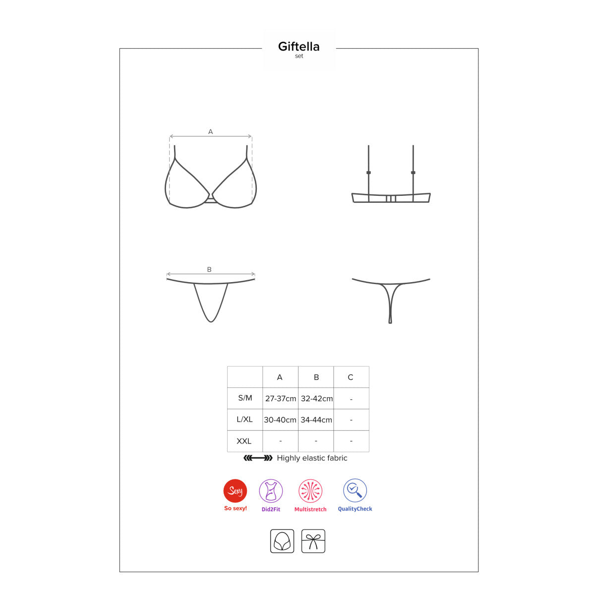 OB Giftella 2pcs set red