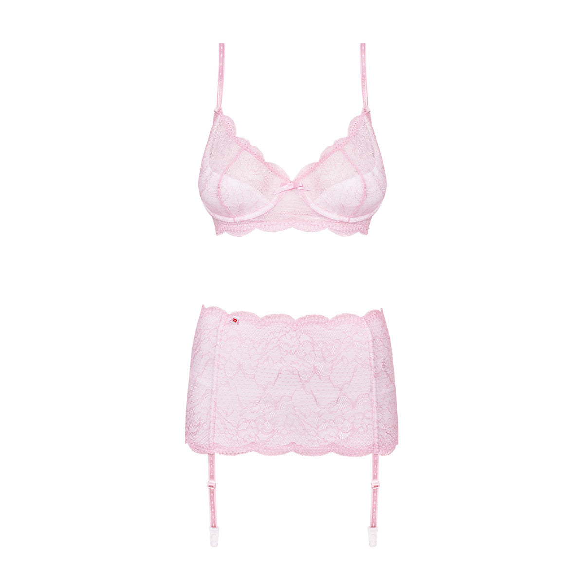 Girlly bruidslingerie 3-delig – roze