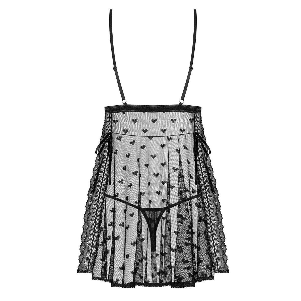 Heartia babydoll – zwart van Dare2Live – zwart