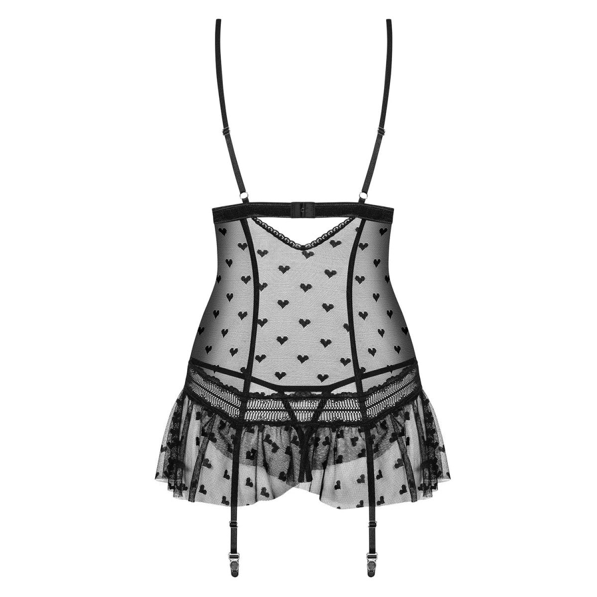 OB Heartia corset & thong black