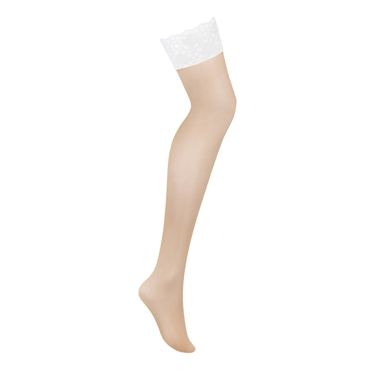 Heavenlly kanten hold-up kousen – wit – detail 2