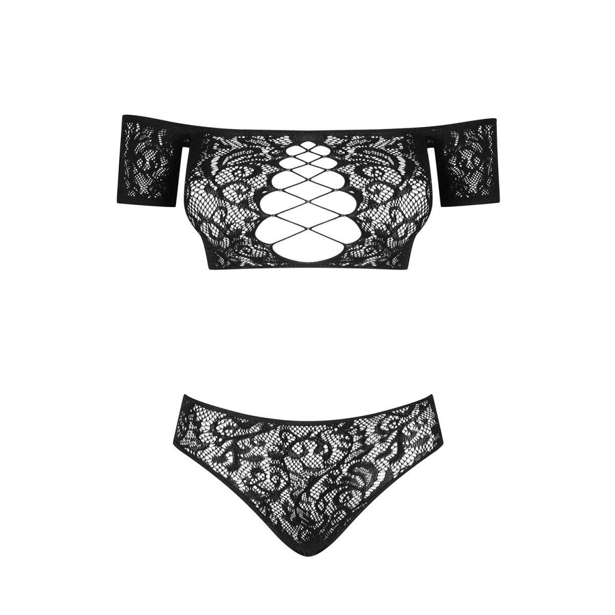 OB Inessita 2-delige set zwart Maat Plus