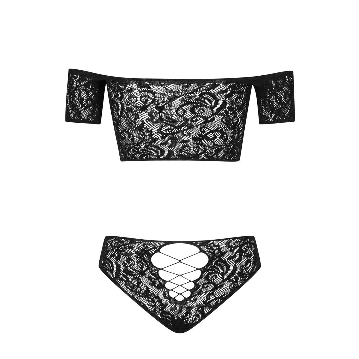 OB Inessita 2-delige set zwart Maat Plus