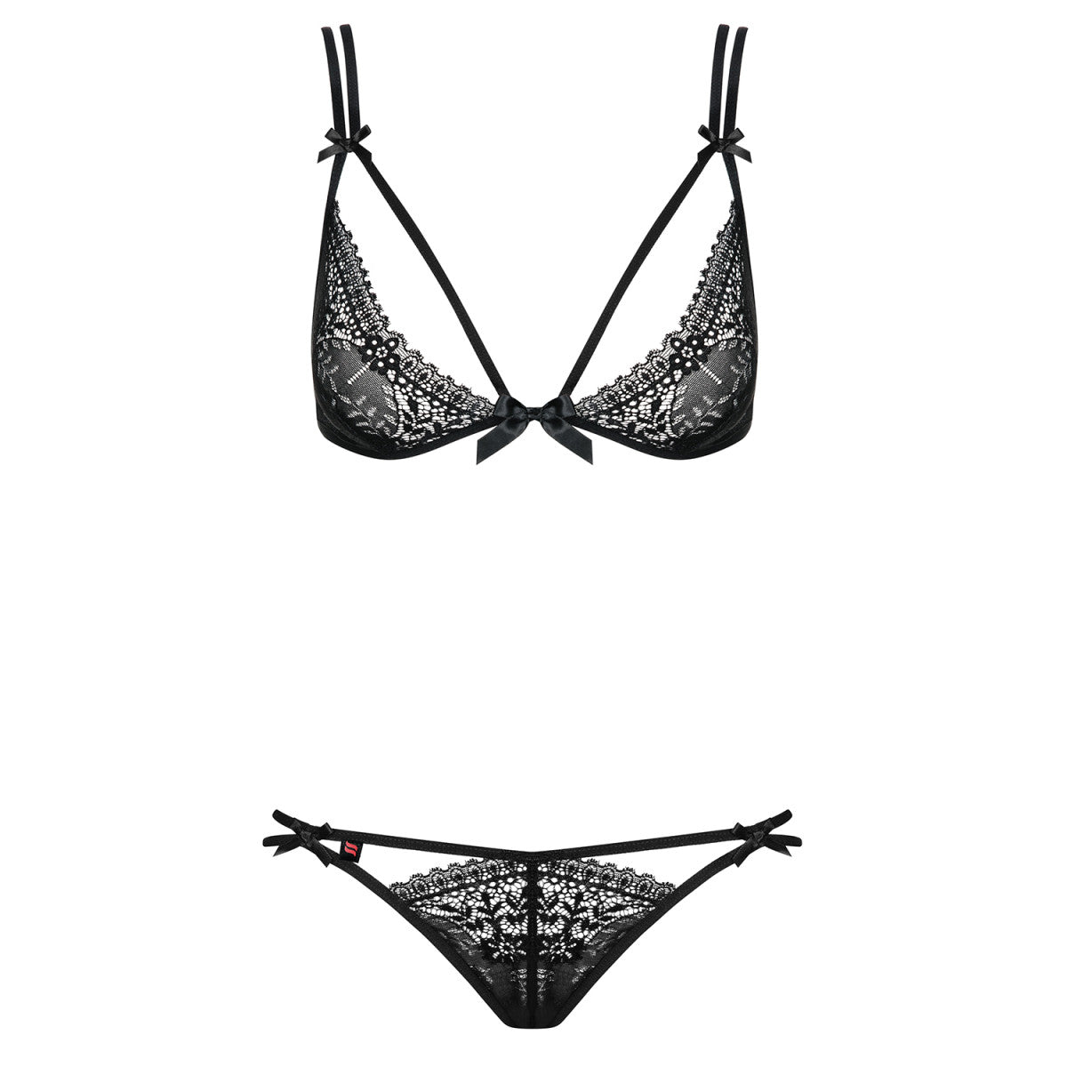 Intensa kanten bh-set – zwart