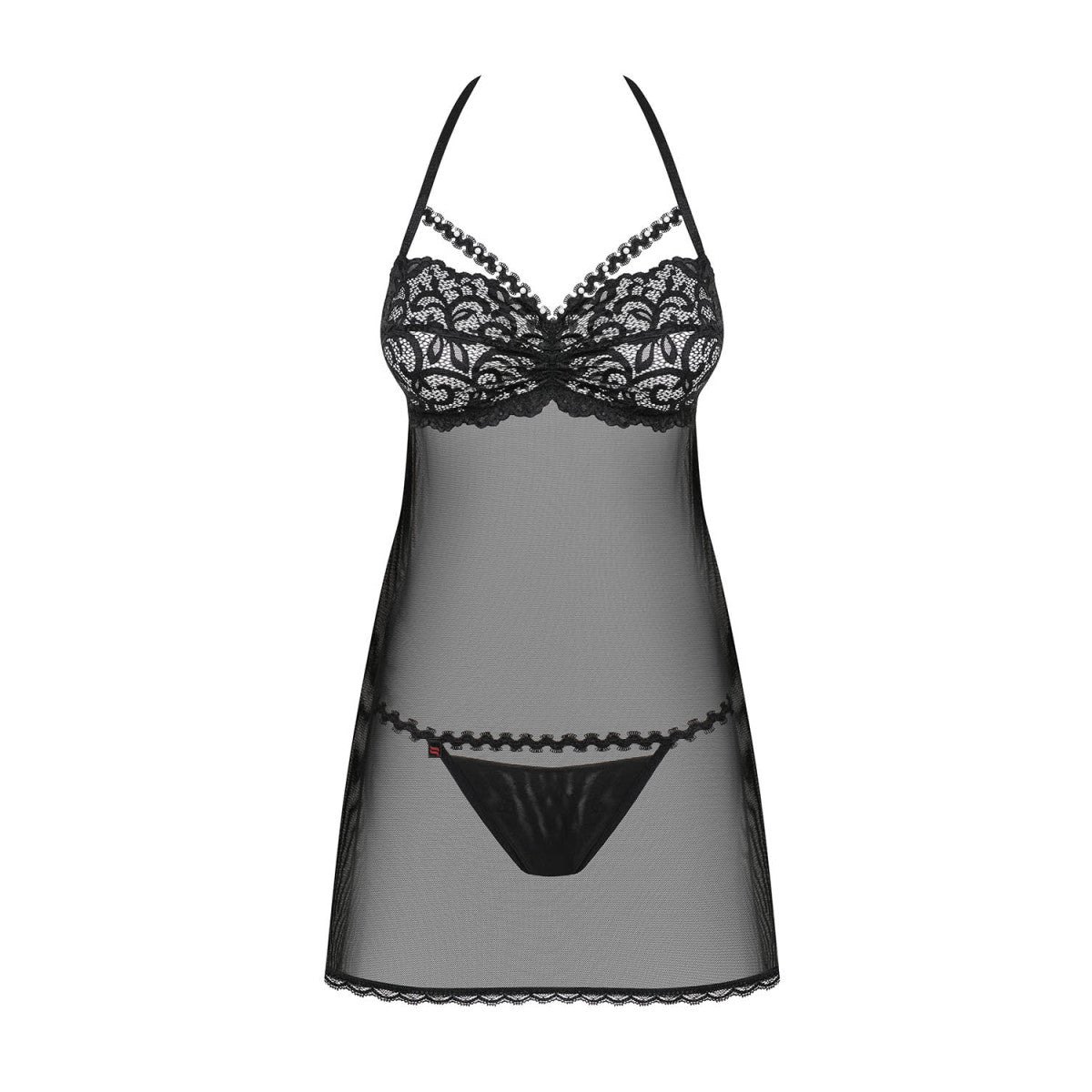 OB Joylace babydoll & thong black