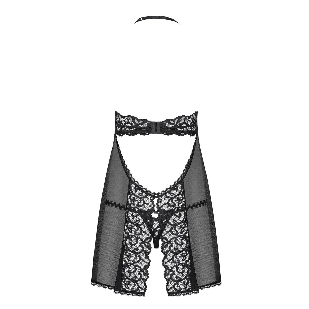 Joylace babydoll – zwart