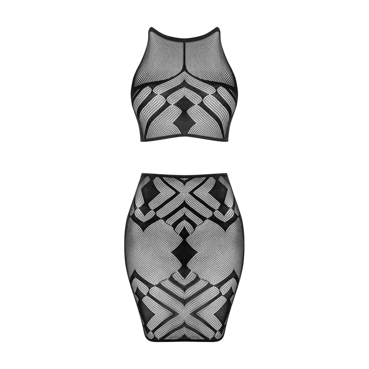OB K101 top & skirt black
