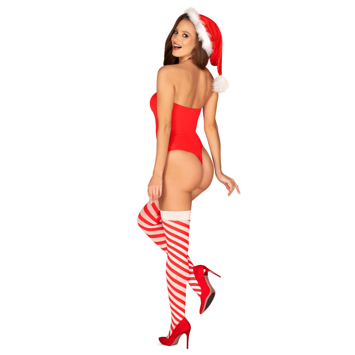 Ob kissmas teddy red with stockings - Obsessive