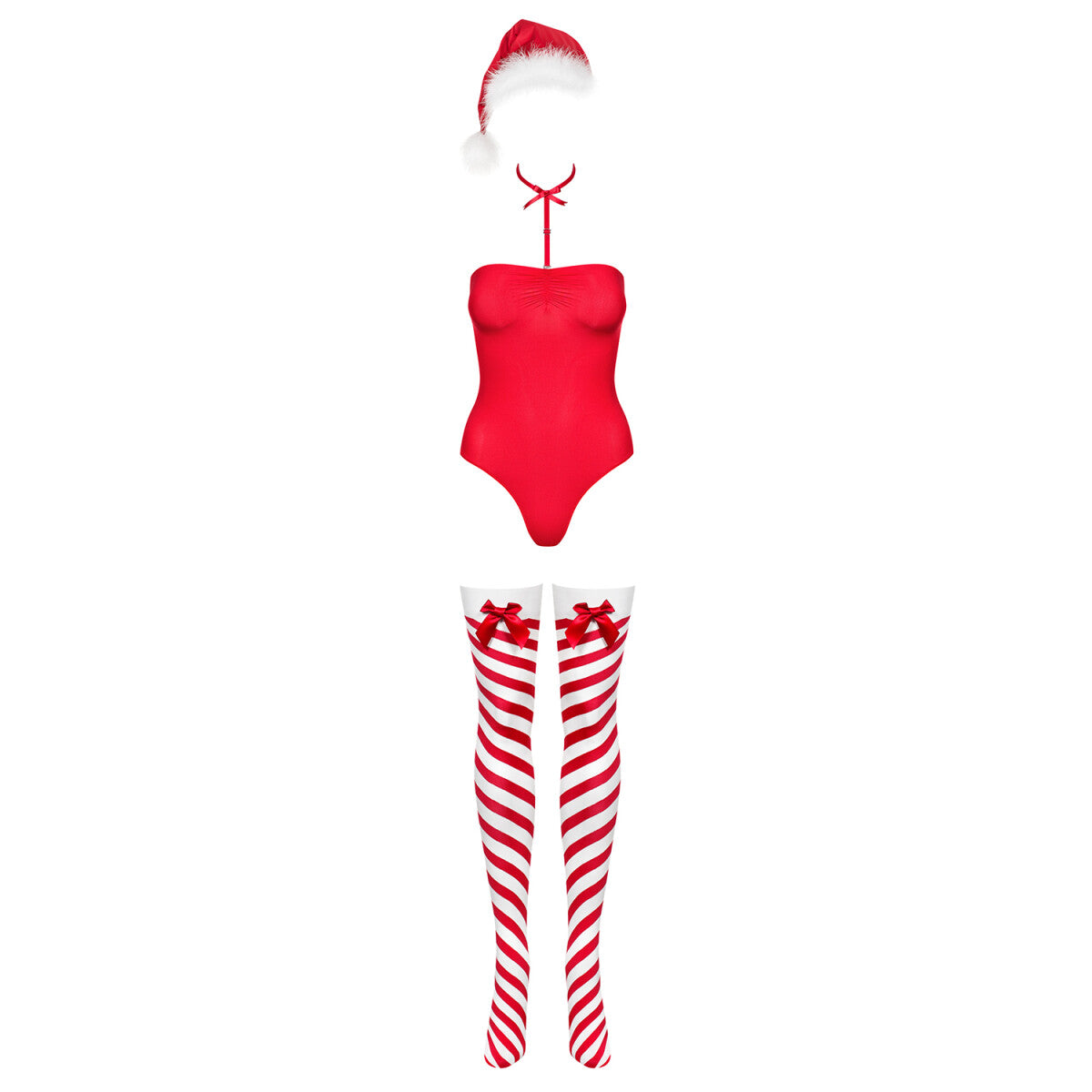 Ob kissmas teddy red with stockings - Obsessive