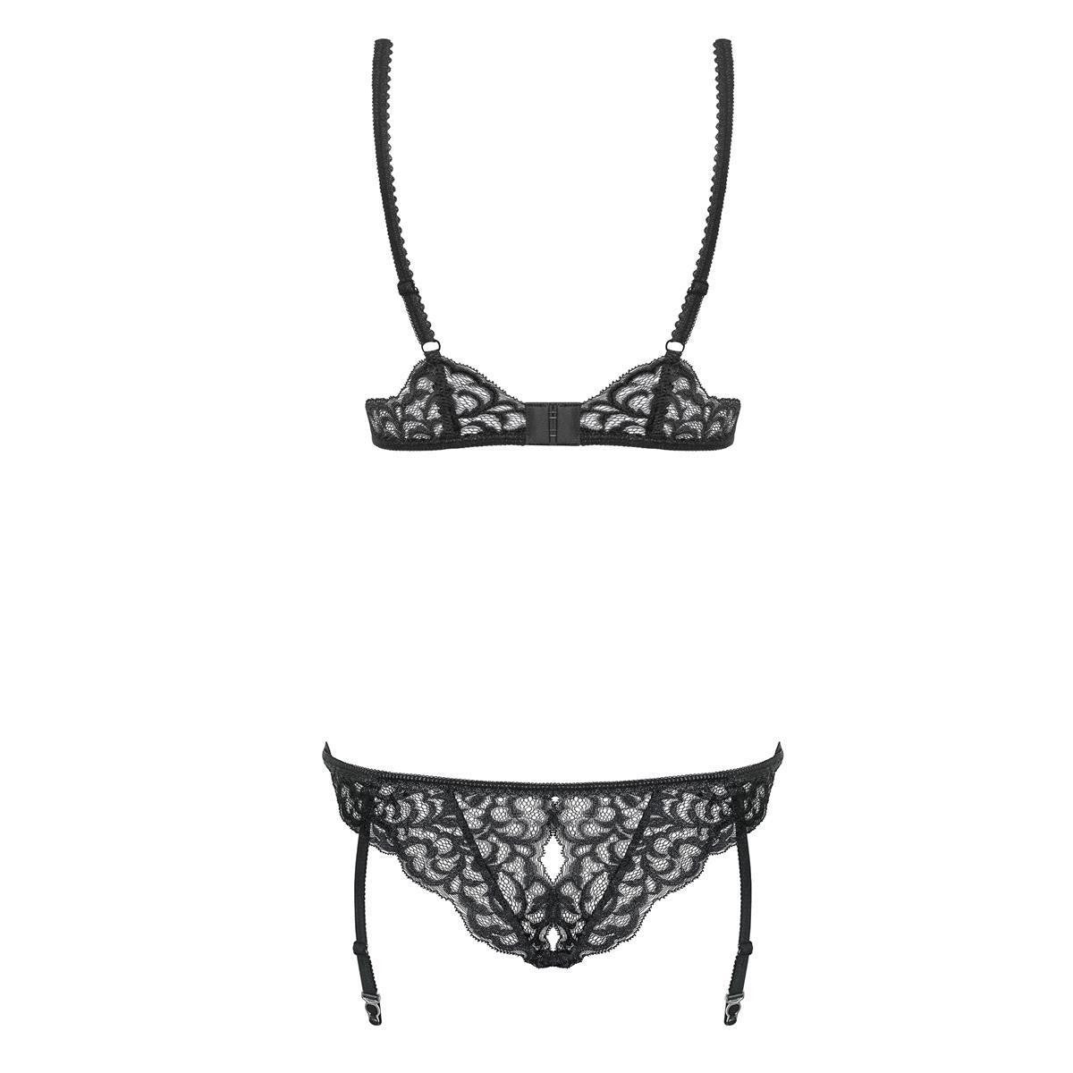 OB Laluna crotchless teddy black