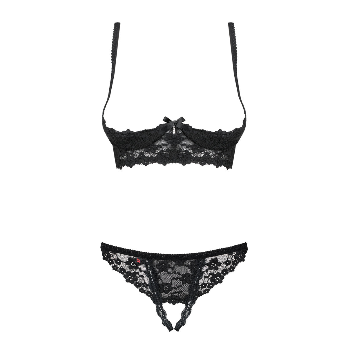 Ob letica 2 pcs set cupless black - Obsessive