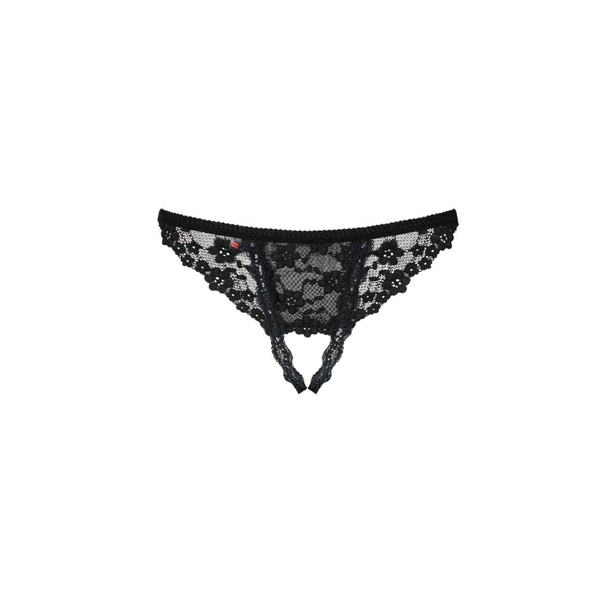 OB Letica crotchless thong black