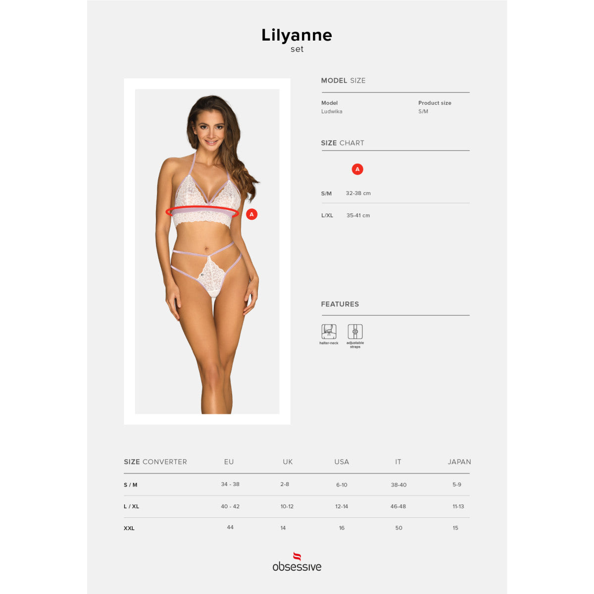 Lilyanne lingerieset 2-delig – wit
