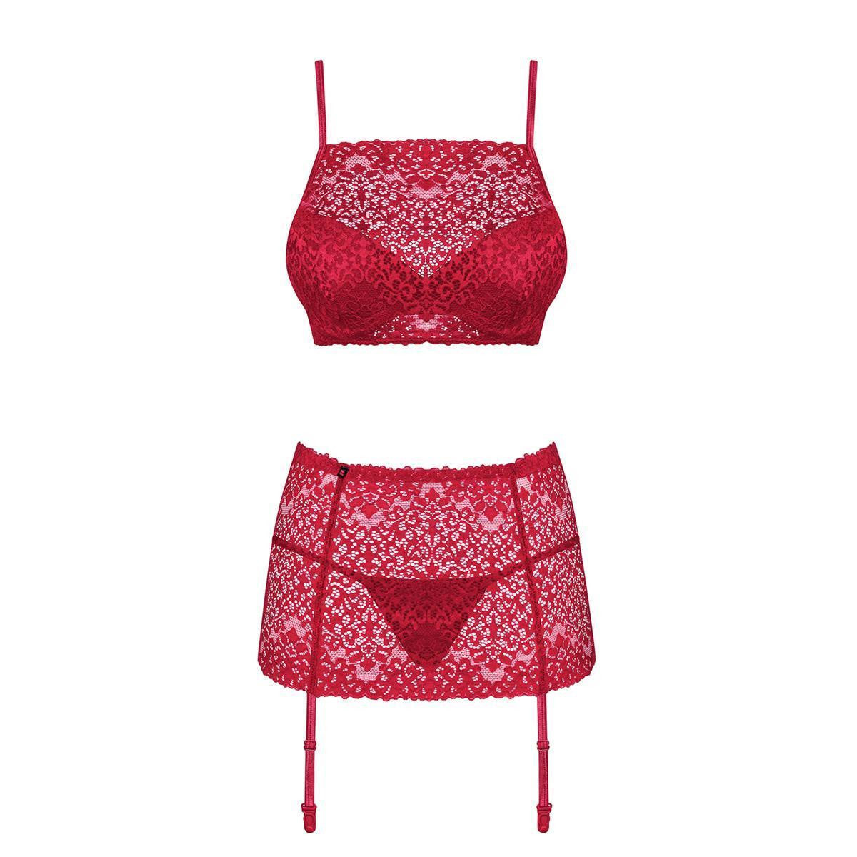 Lividia kanten lingerieset – rood