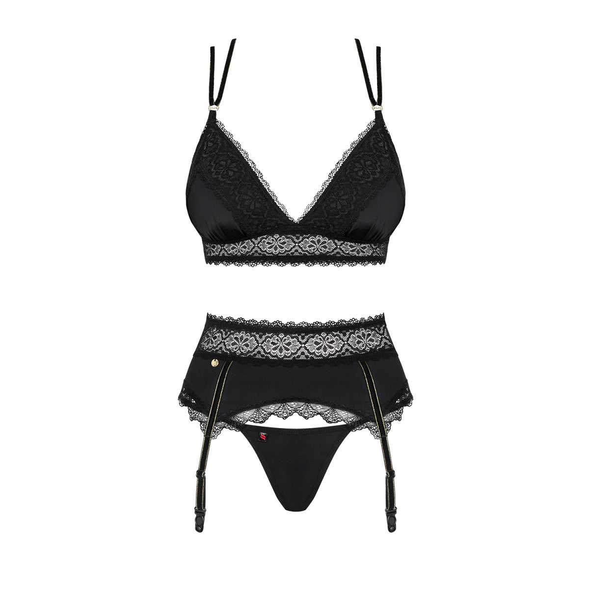 Ob lolitte 3 pcs set black - Obsessive