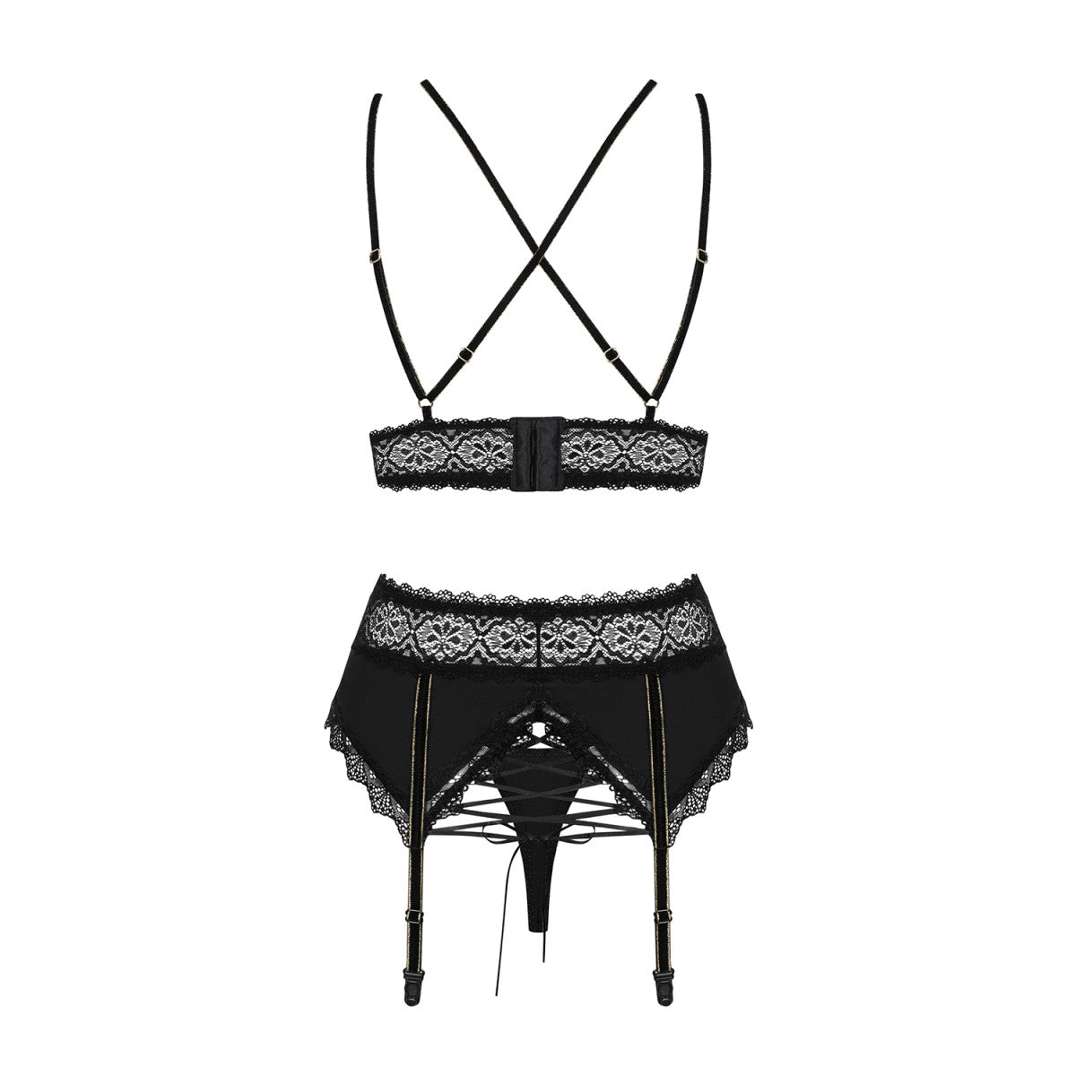 Ob lolitte 3 pcs set black - Obsessive