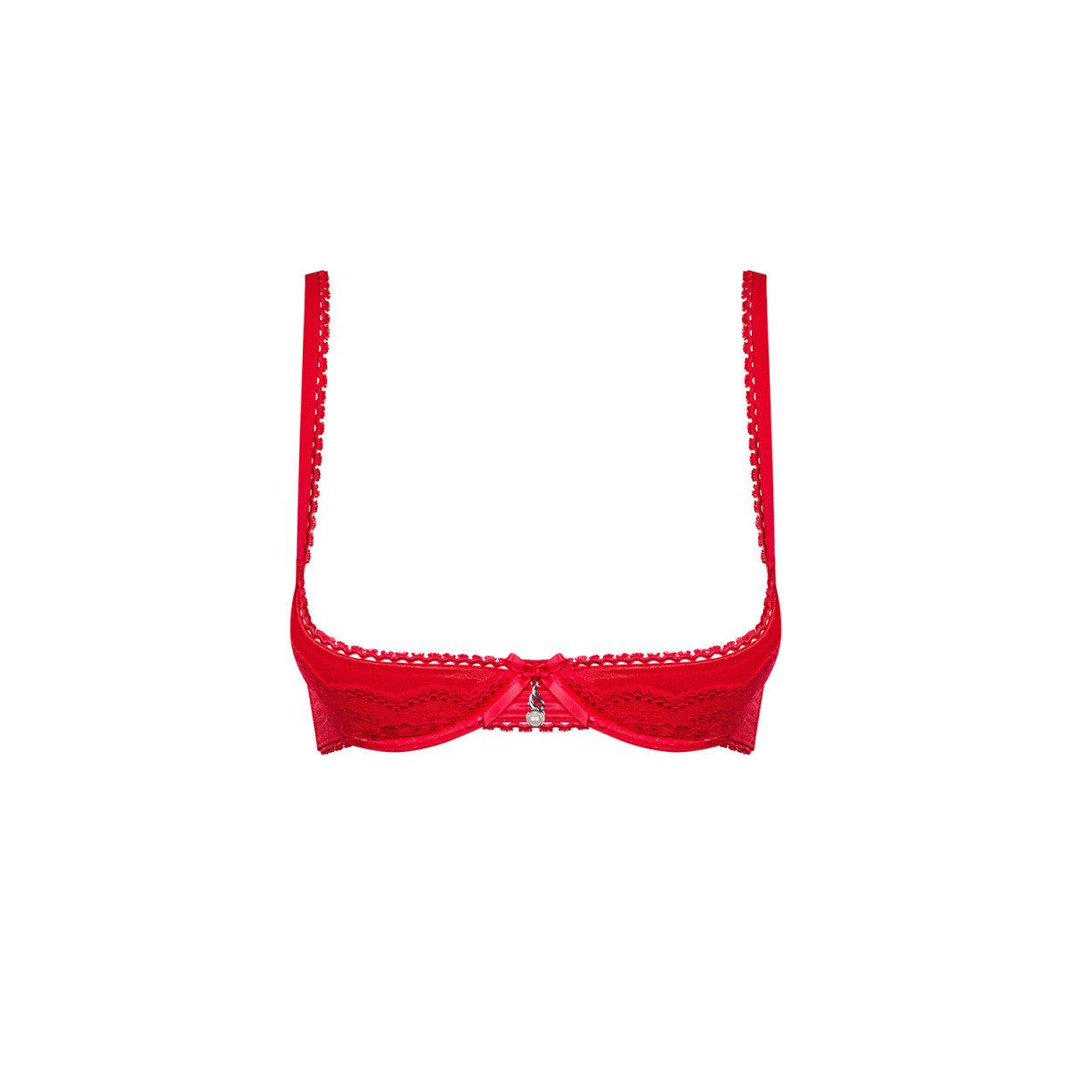 Lovica kanten bustier – rood – detail 4