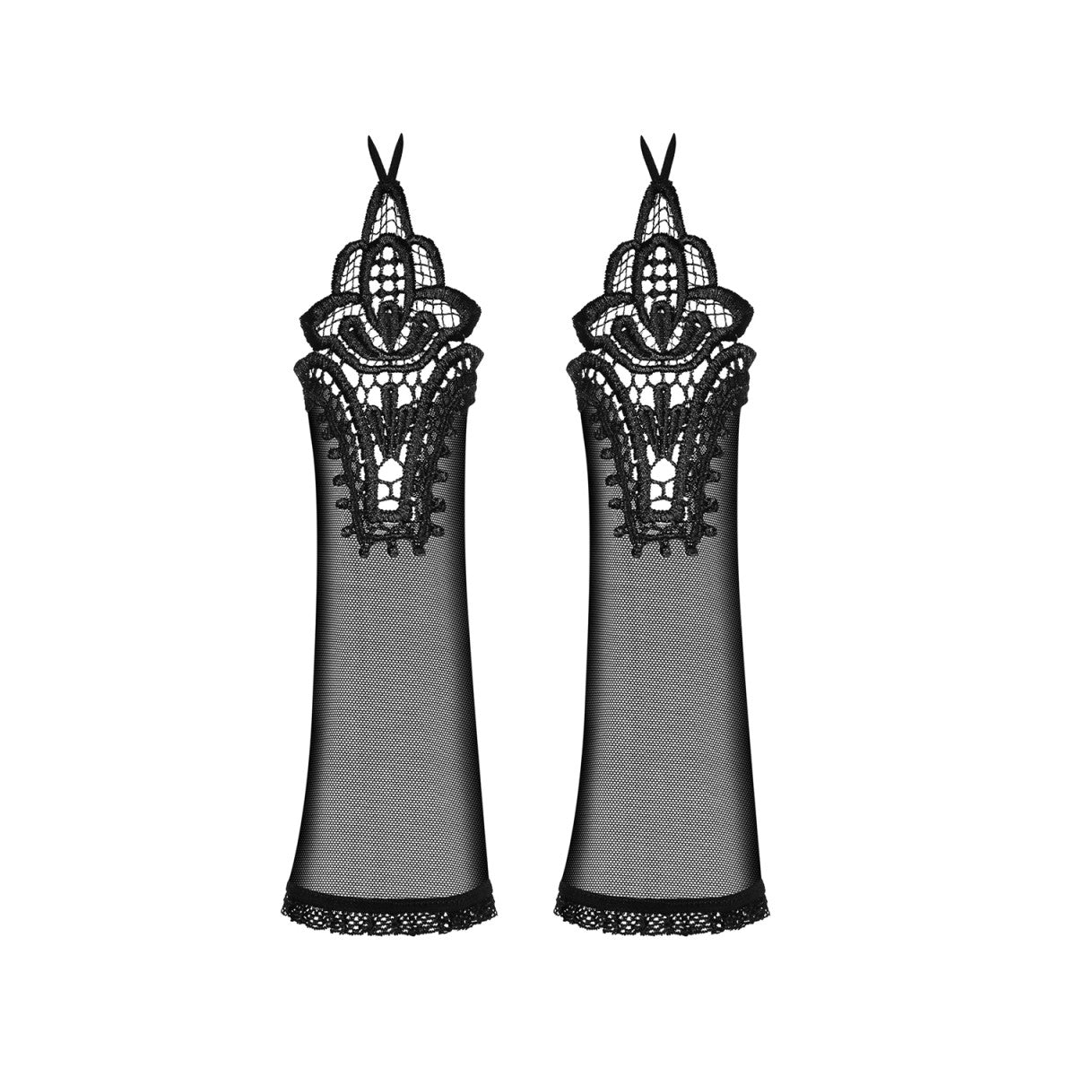 Luiza kanten accessoires – zwart