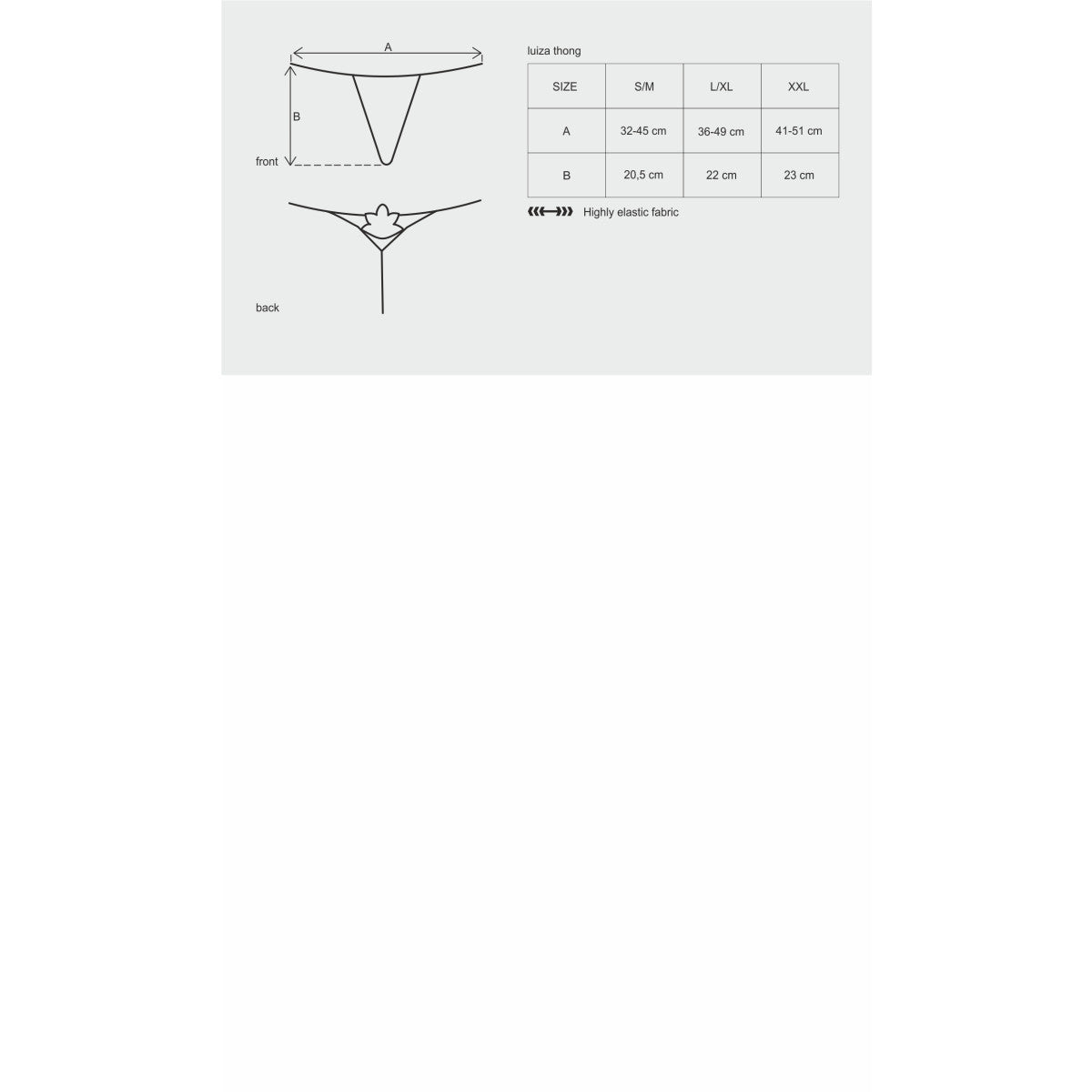 Ob luiza thong black