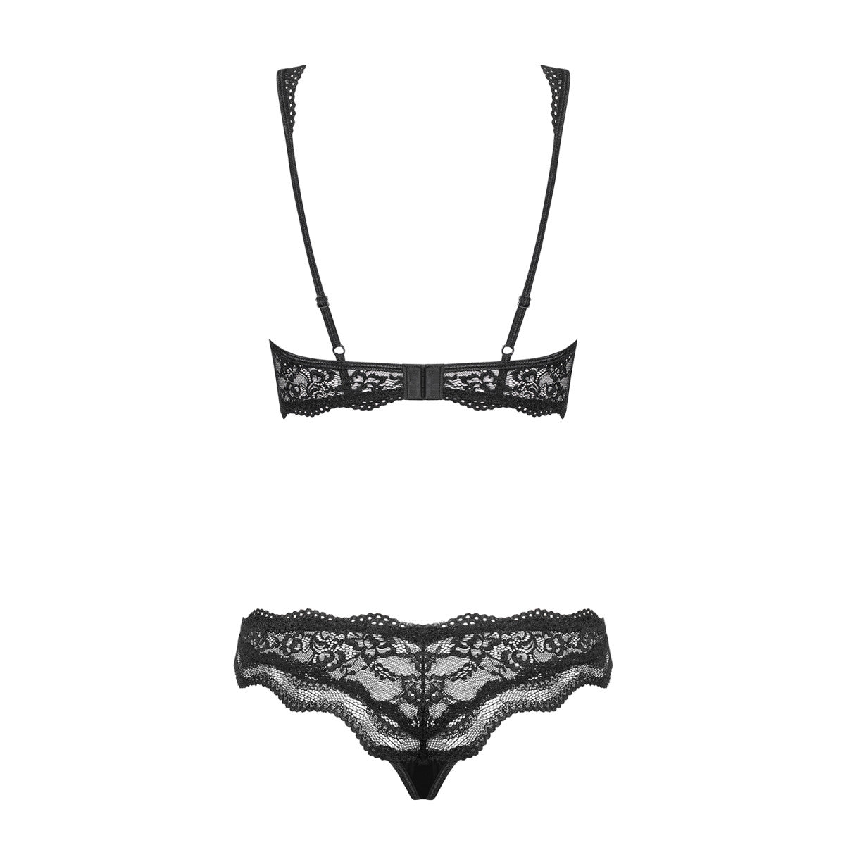 Luvae kanten bh-set – zwart