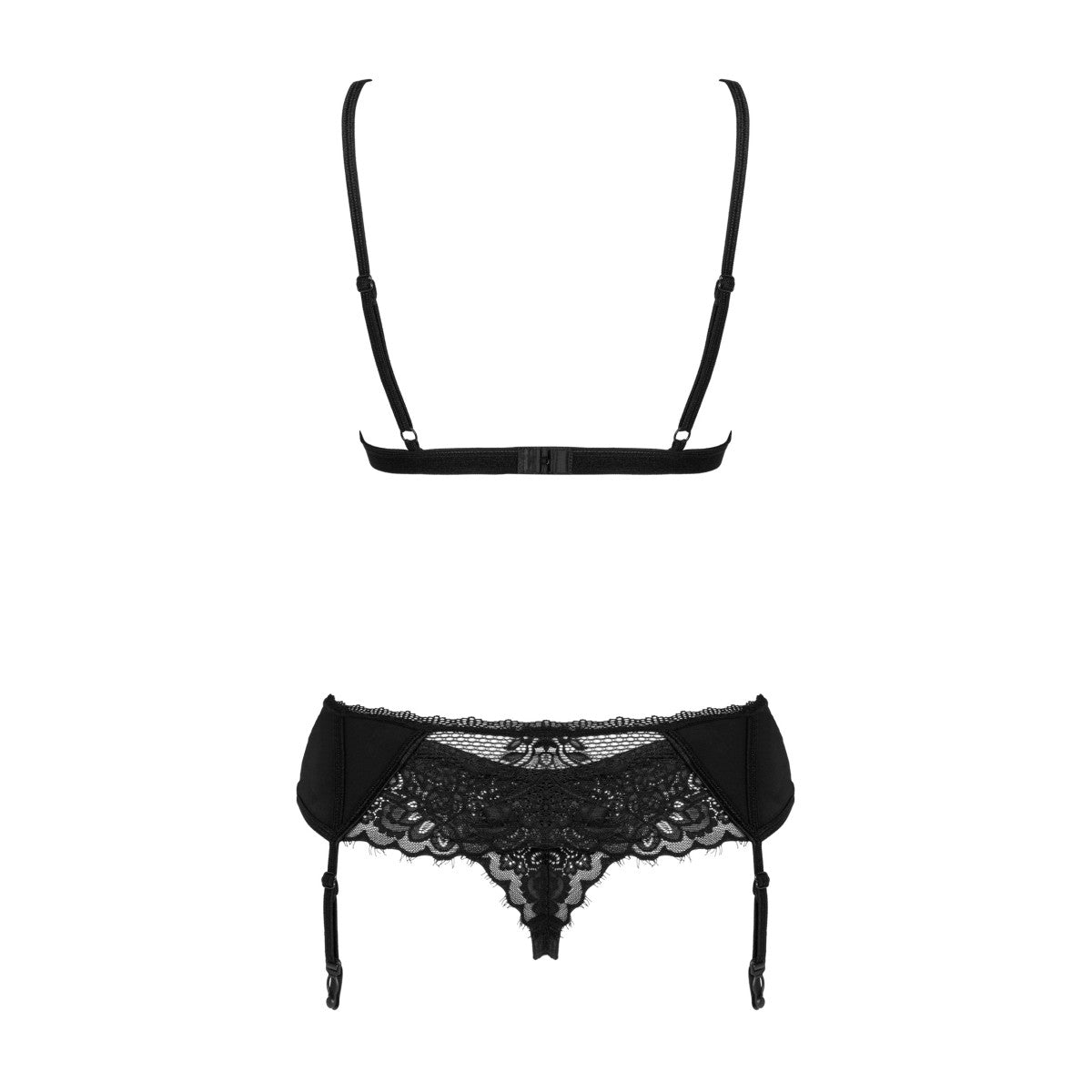 Maderris lingerieset 3-delig – zwart
